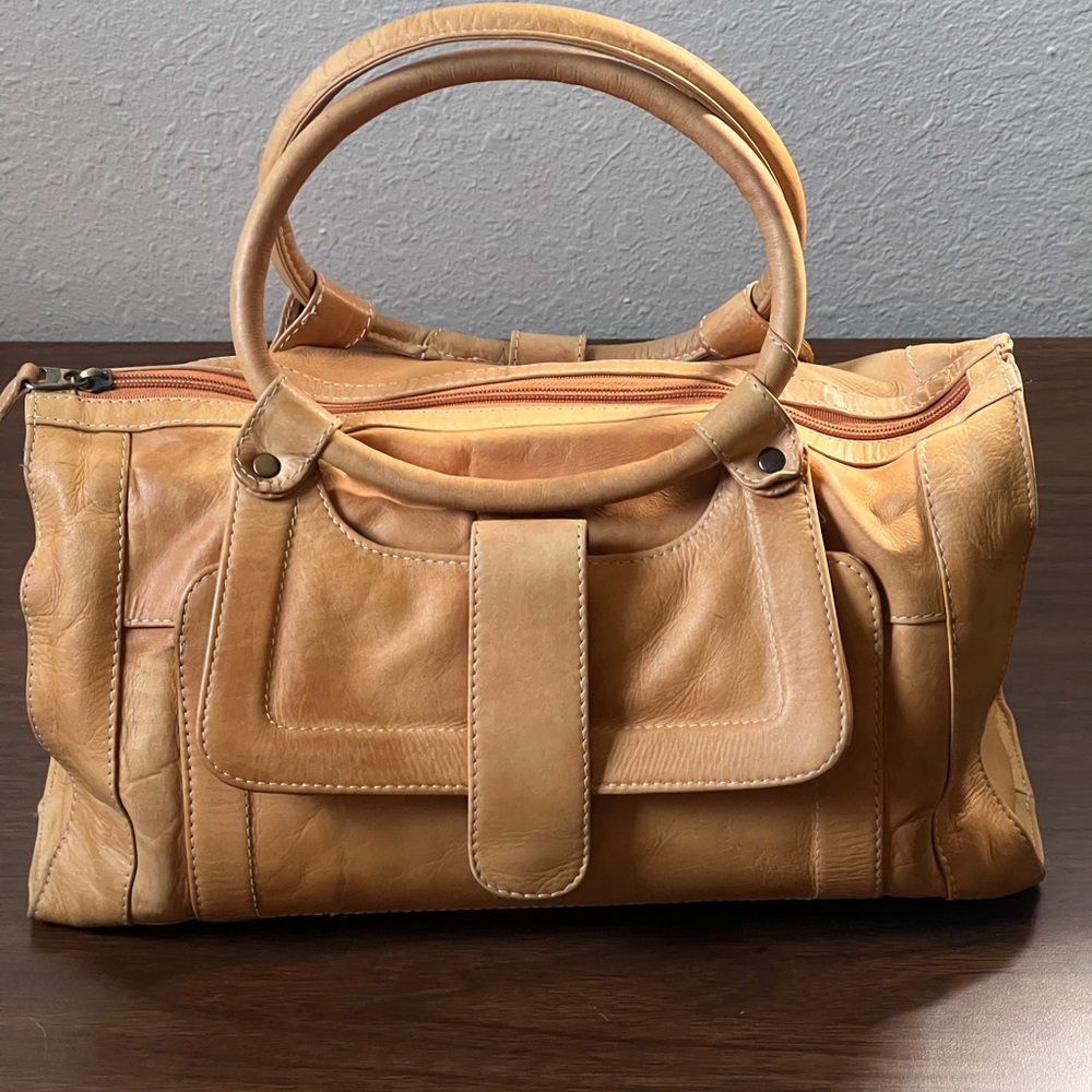 Vintage NorthStyle Leather Tote in Camel